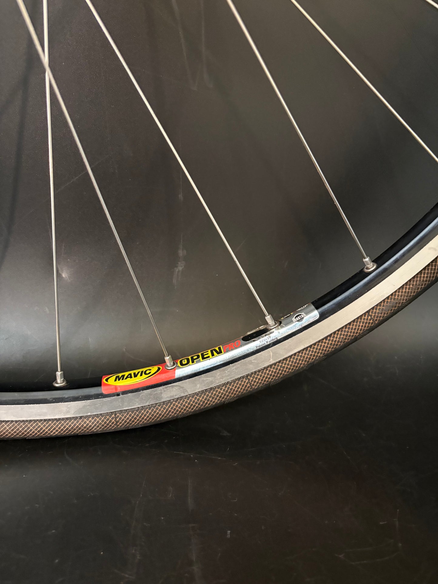 Mavic Open Pro Black / Dura Ace 7710 Wheelset 28h