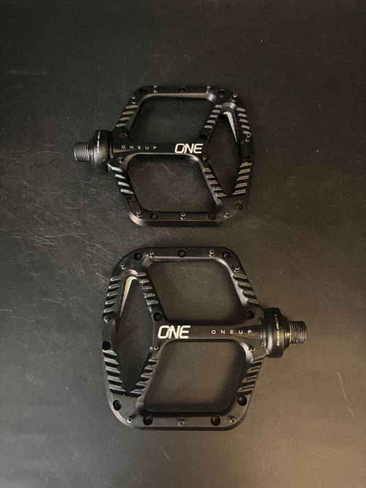 One Up Aluminum Pedals Black