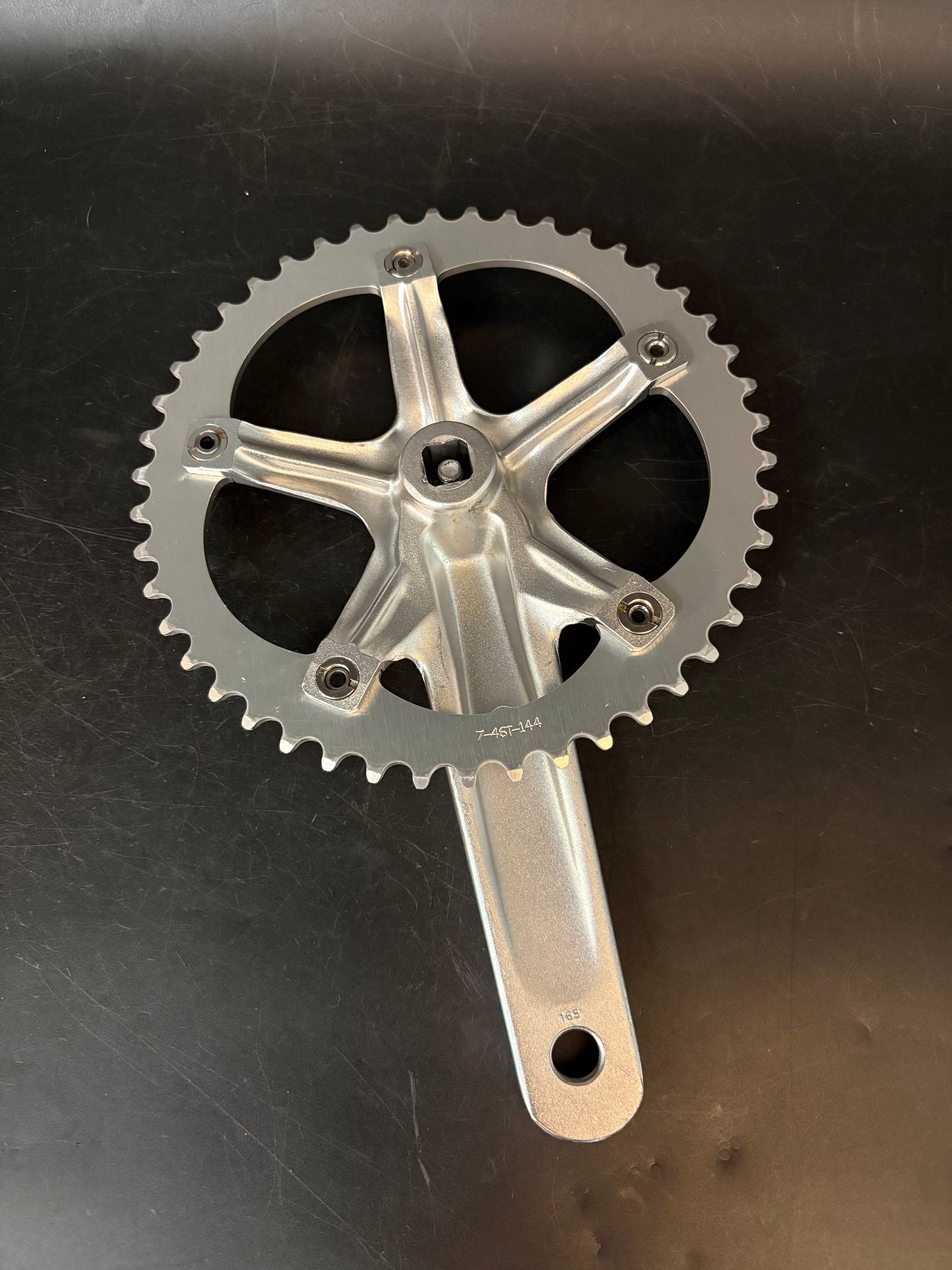 All City Crankset Silver 165mm 46t