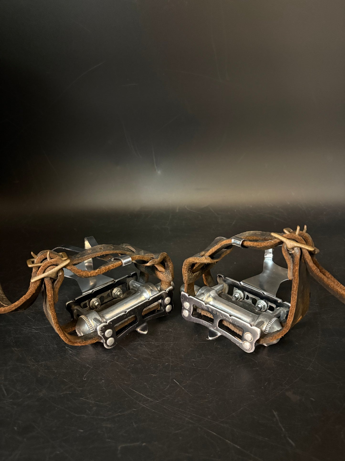 MKS Sylvan Black / Plemons Leather Double Straps Pedal Setup