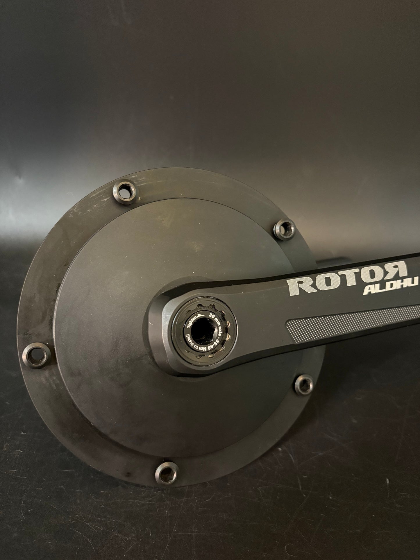 Rotor Aldhu Crankset Black 165mm