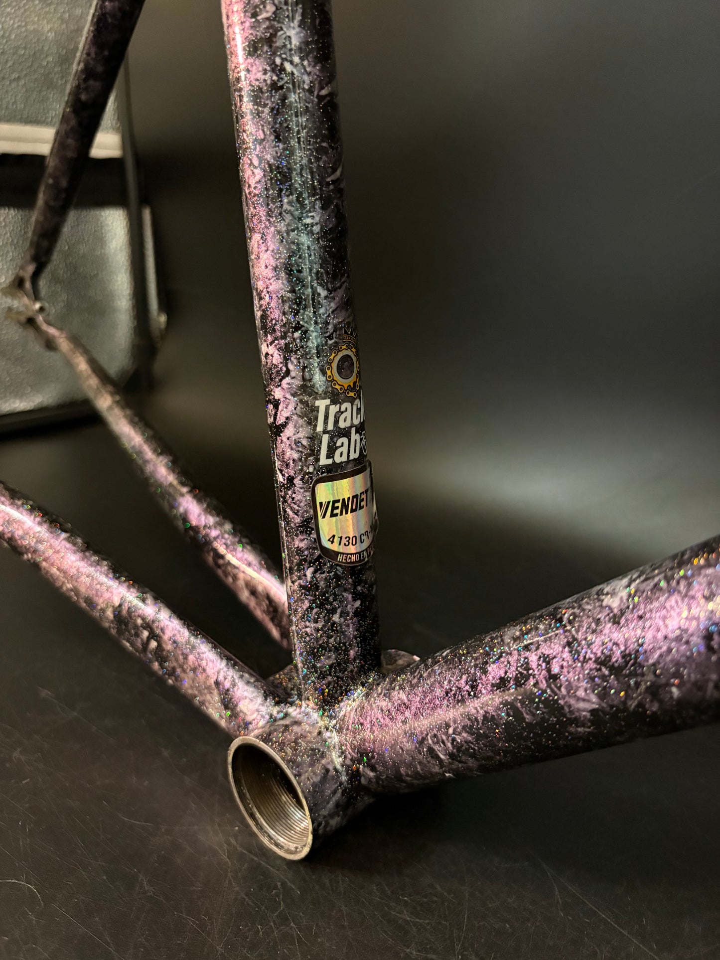 Vendetta Triple T Frameset Purple Marble Sparkle XS