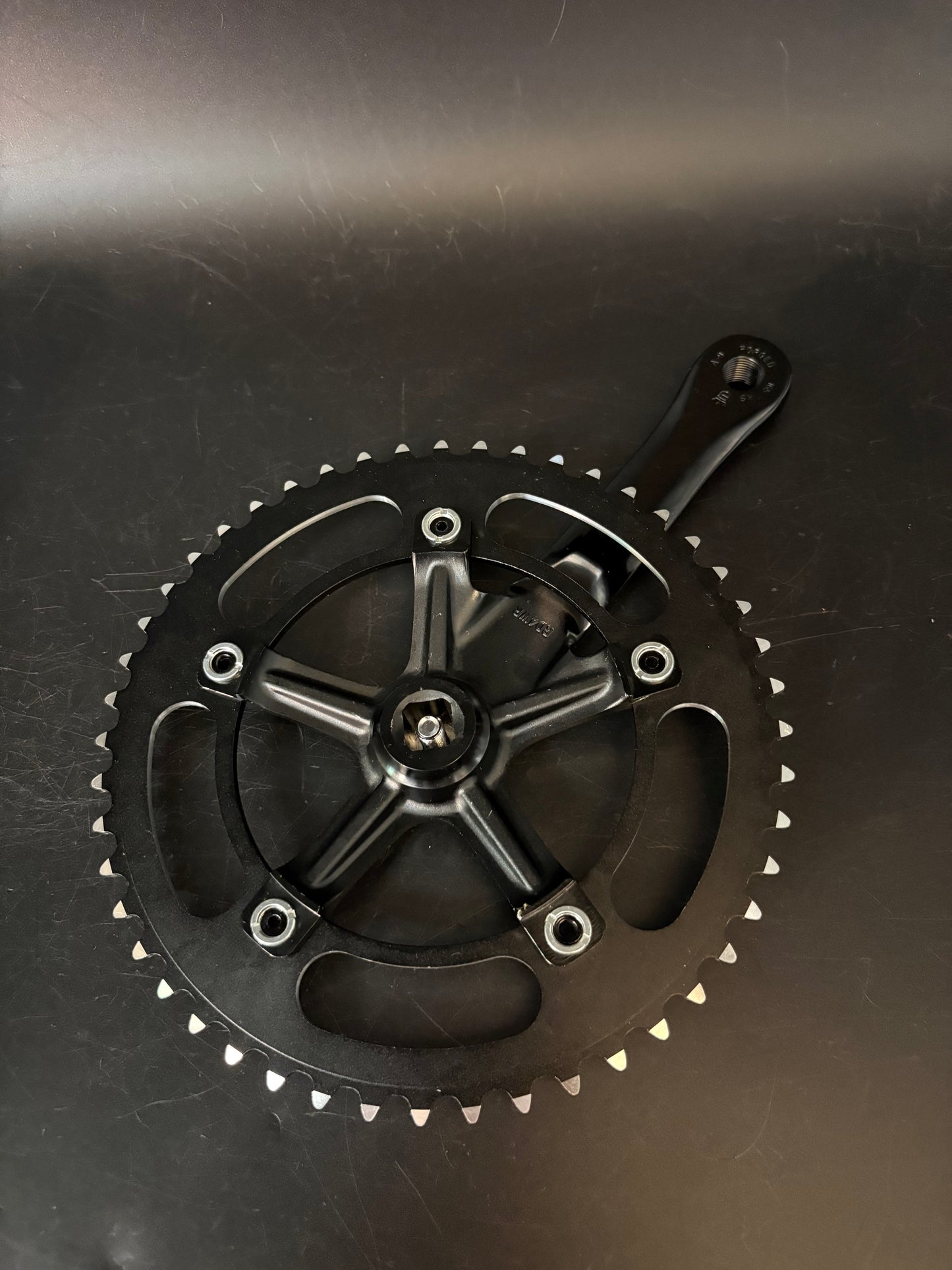 Sugino RD4 Mighty Comp Crankset Black 165mm 48t 130bcd