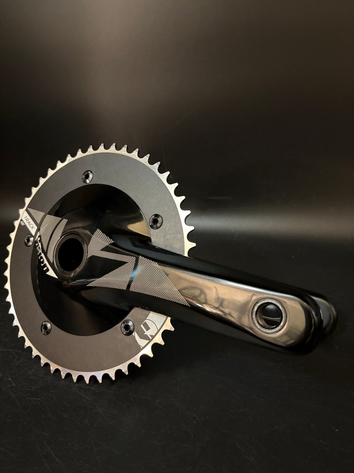 Vision Evo Track Crankset Black 165mm 49t