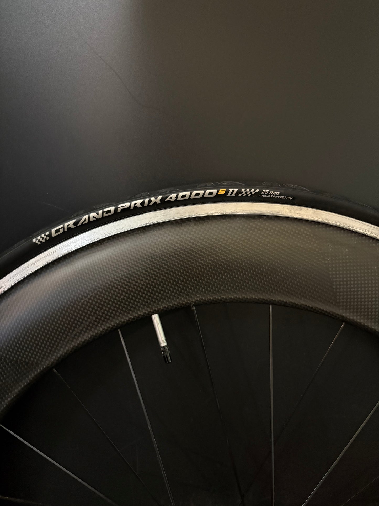 Unbranded Carbon Clincher 80mm / Gran Compe LF Black Rear Wheel 24h