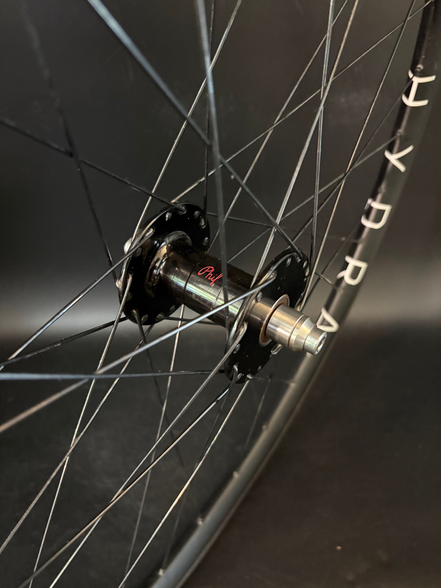 H Plus Son Hydra / Phil Wood HF Wheelset Black 32h #2