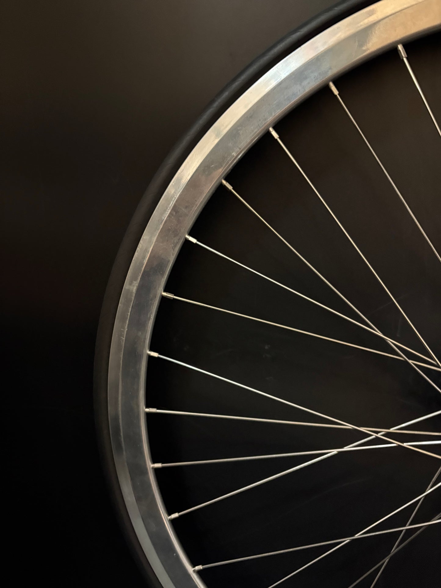 Velocity Deep V Silver / Phil Wood LF Wheelset 32/36h