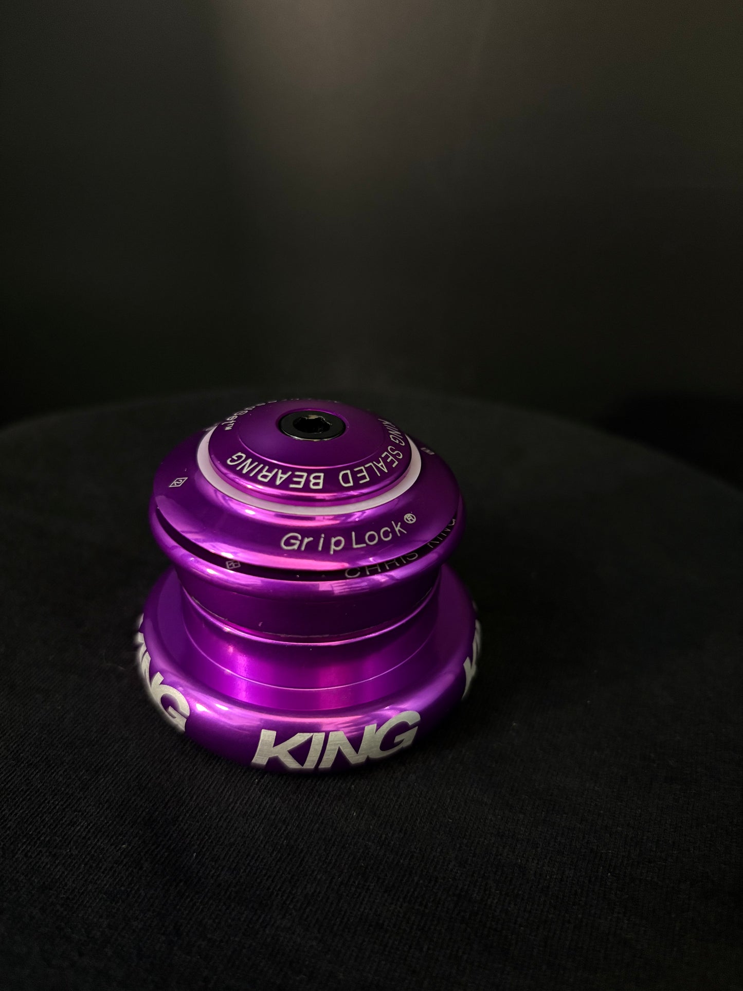 Chris King Inset 7 Headset Violet w/ Chris King Spacer Kit