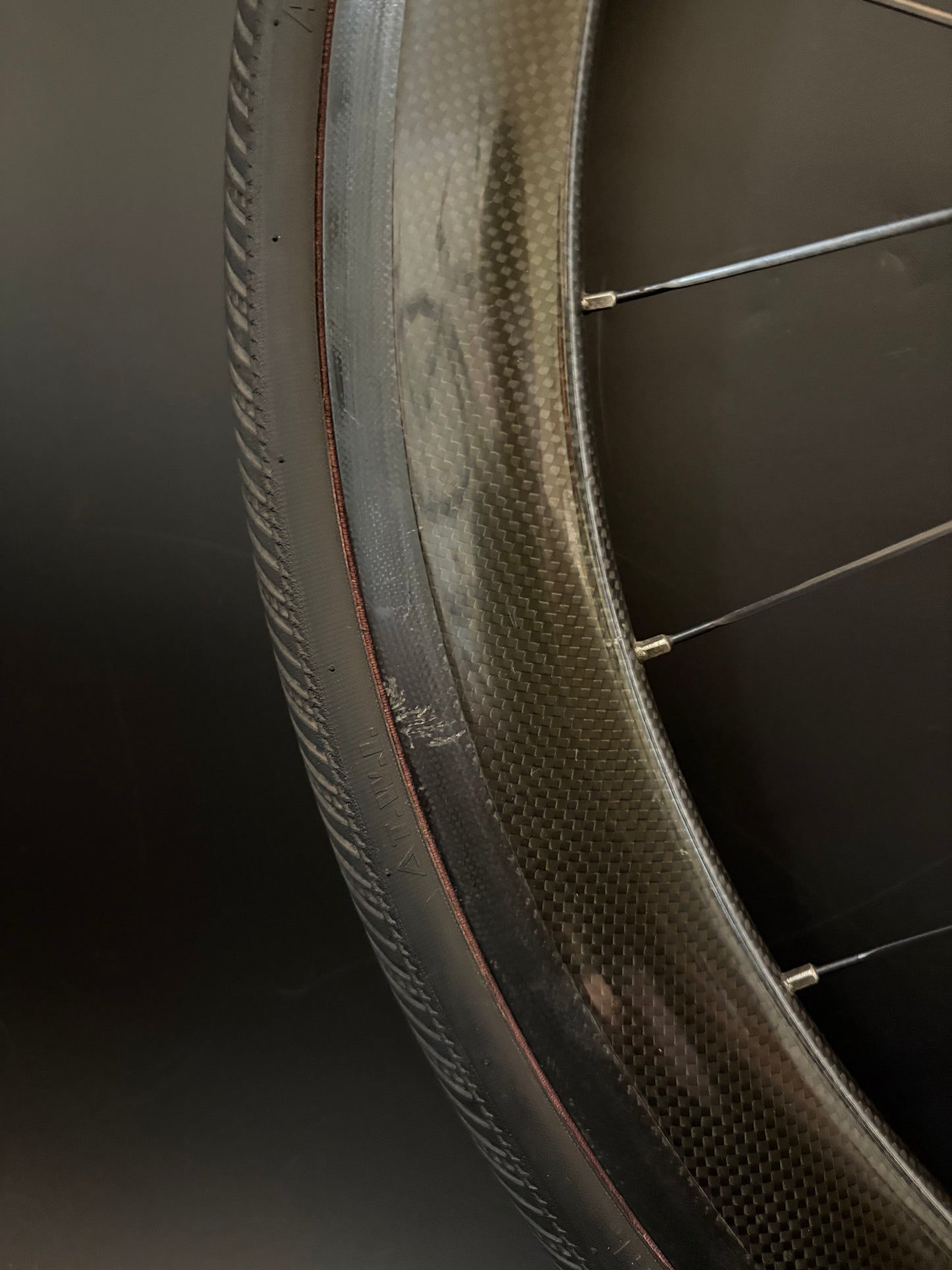 Unbranded 50mm Carbon Clincher / Paul Rear Wheel 24h