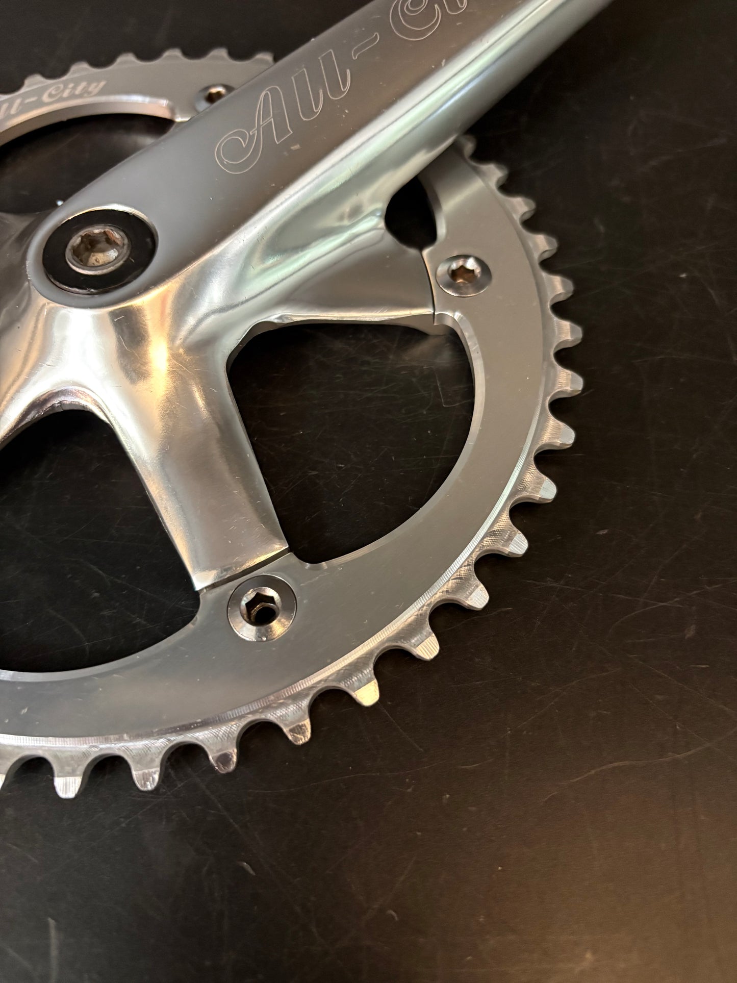 All City Crankset Silver 165mm 46t