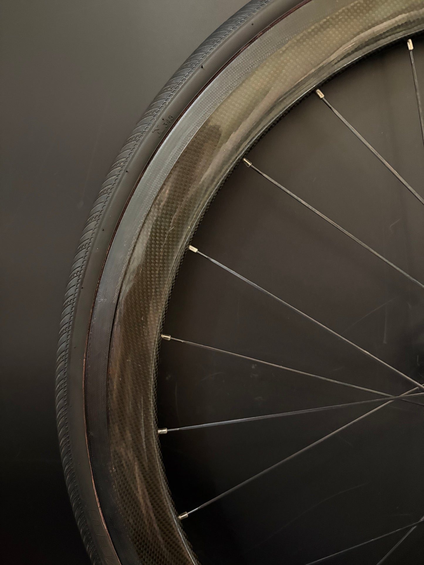 Unbranded 50mm Carbon Clincher / Paul Rear Wheel 24h