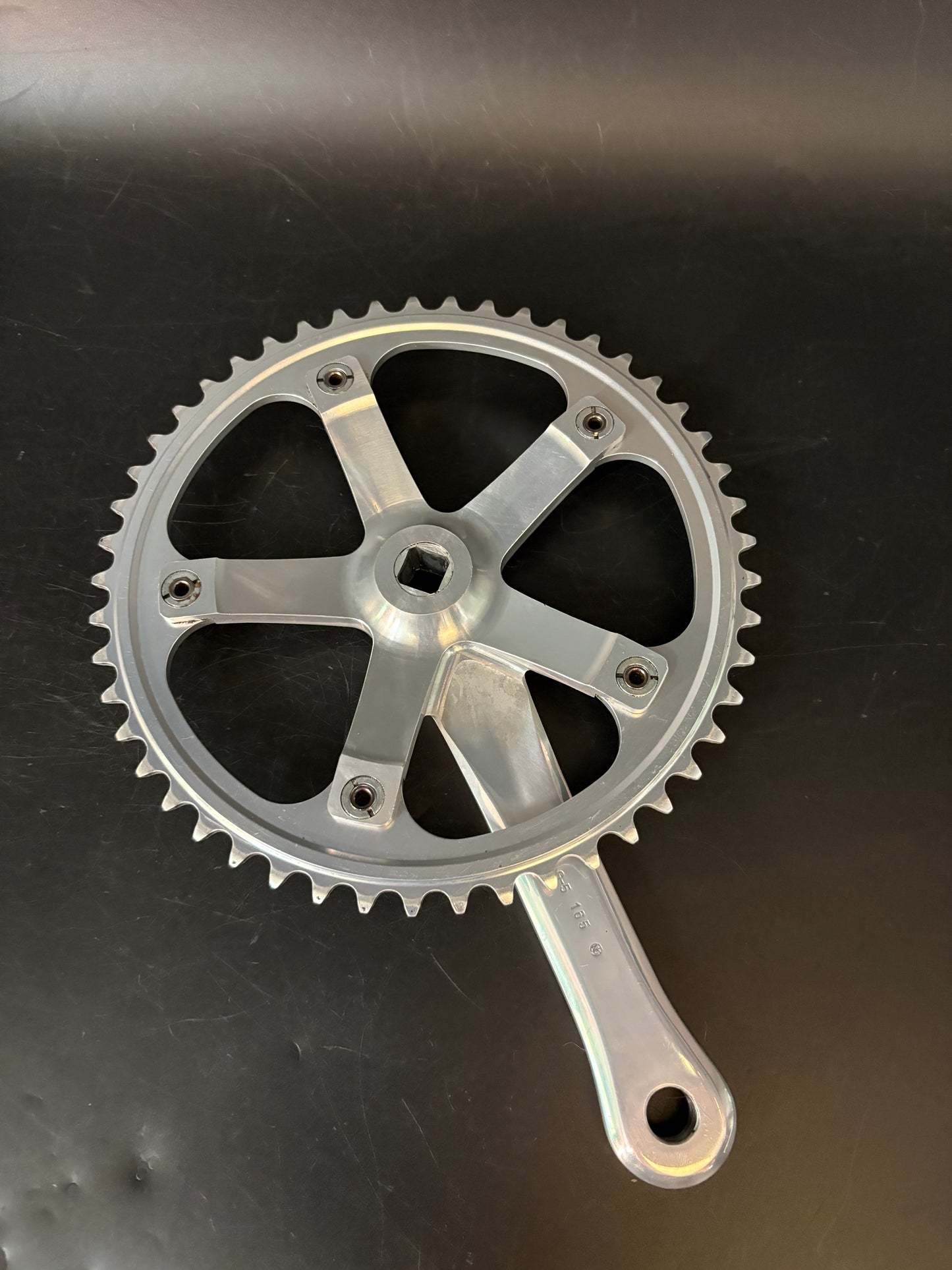 Sugino 75 Crankset Silver 165mm 49t