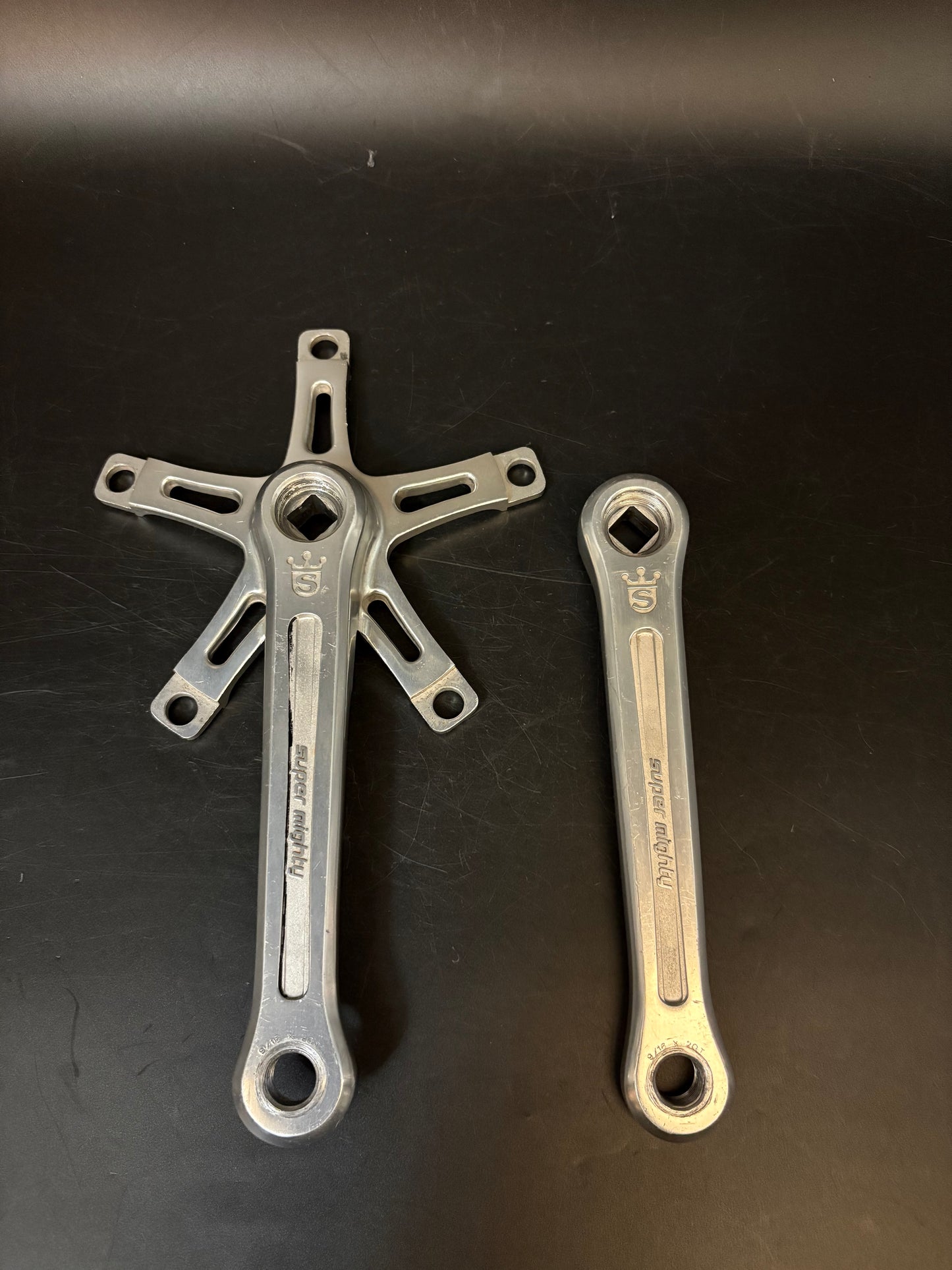 Sugino Super Mighty Cranks Silver 165mm