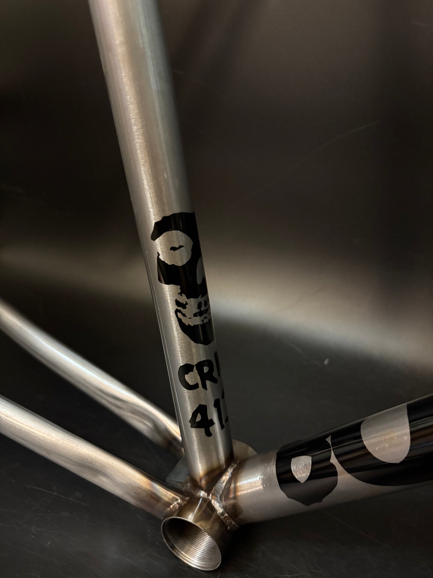 Bombardiers Cuda Frameset Raw Steel 54cm