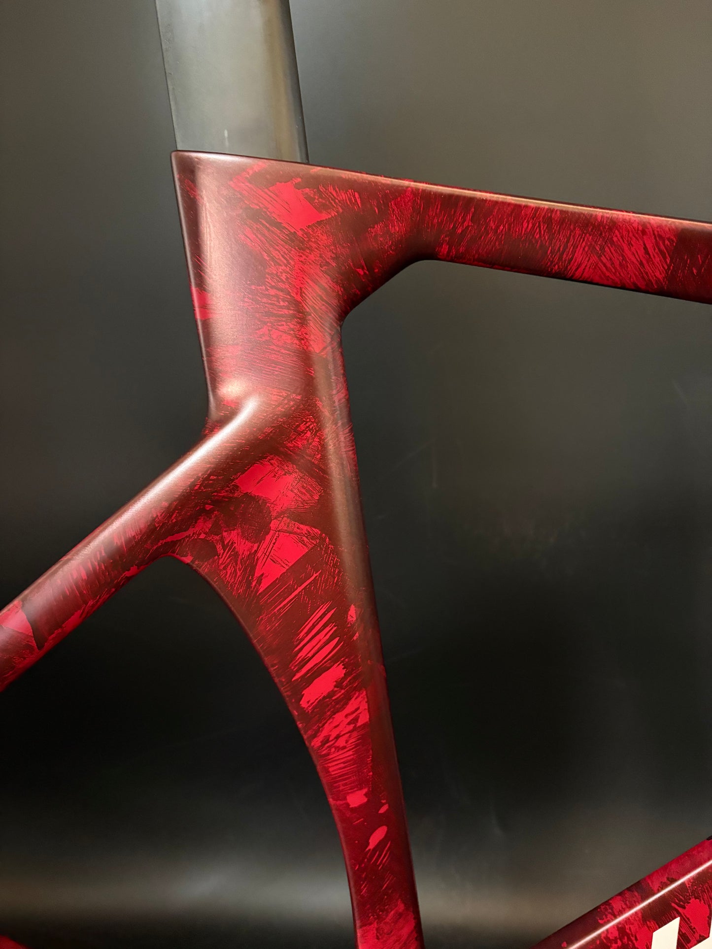 Hedrick Carbon Frameset Red Marble 50cm ST 56cm TT