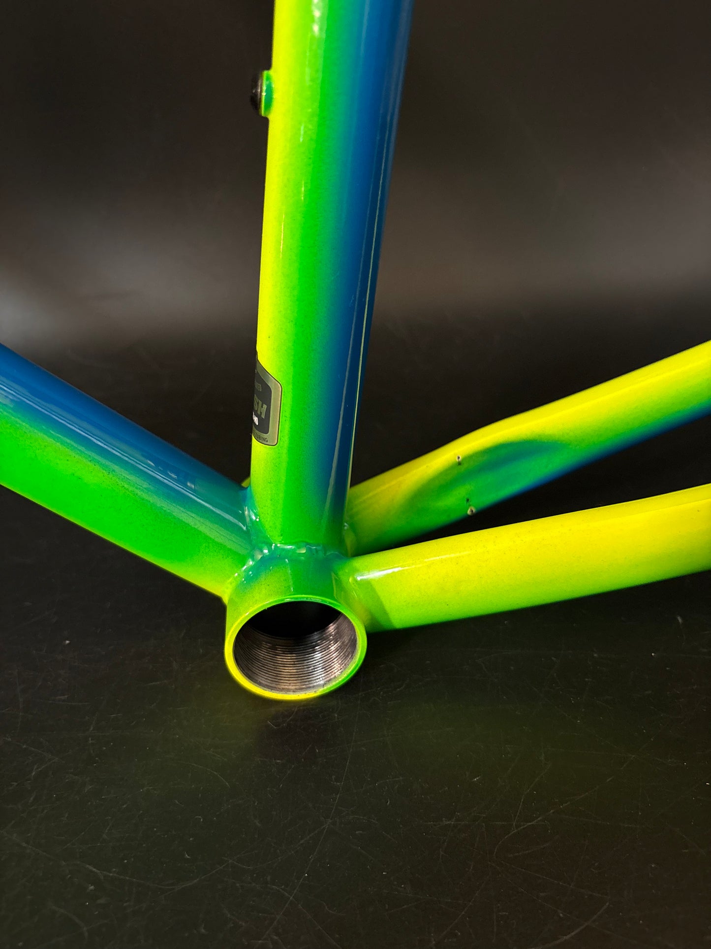 Mash Steel Frameset Neon Blue/Green Fade 53cm S