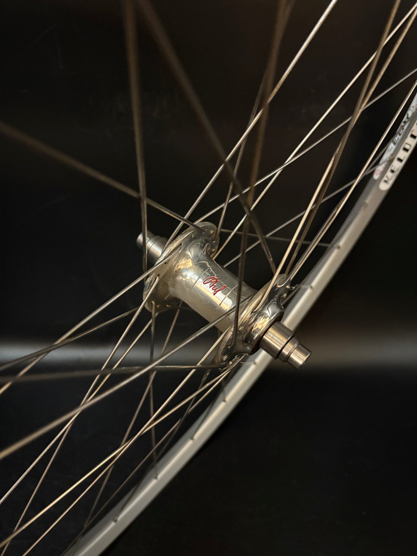 Velocity A23 Silver / Phil Wood Wheelset 32h