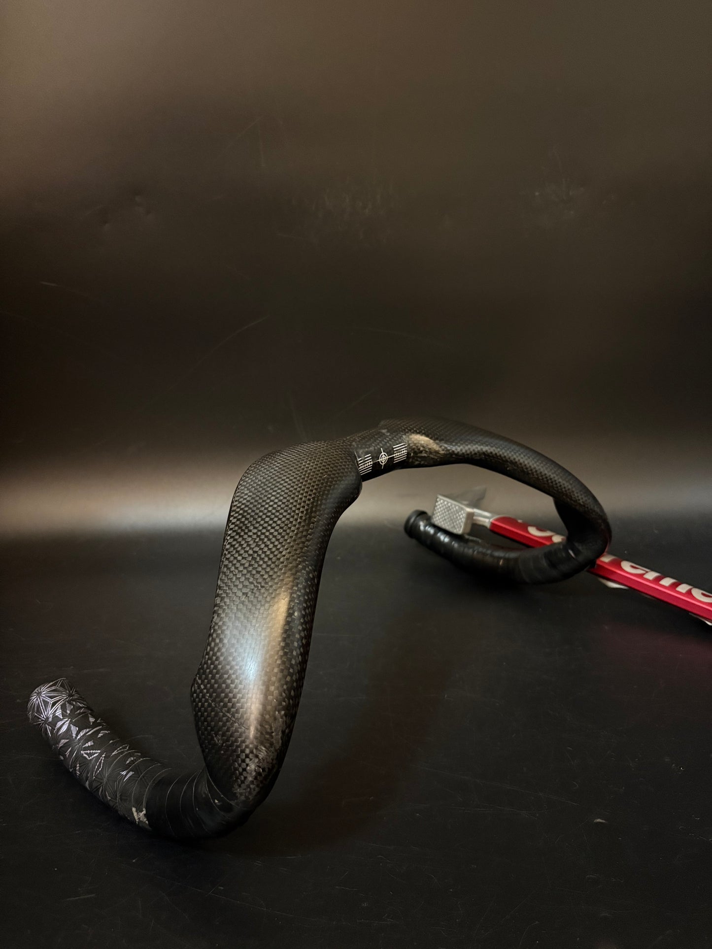 Unbranded Track Drop Handlebar Carbon 37cm 31.8