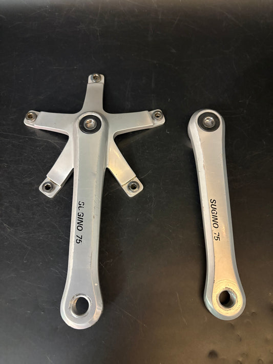 Sugino 75 Cranks Silver 165mm