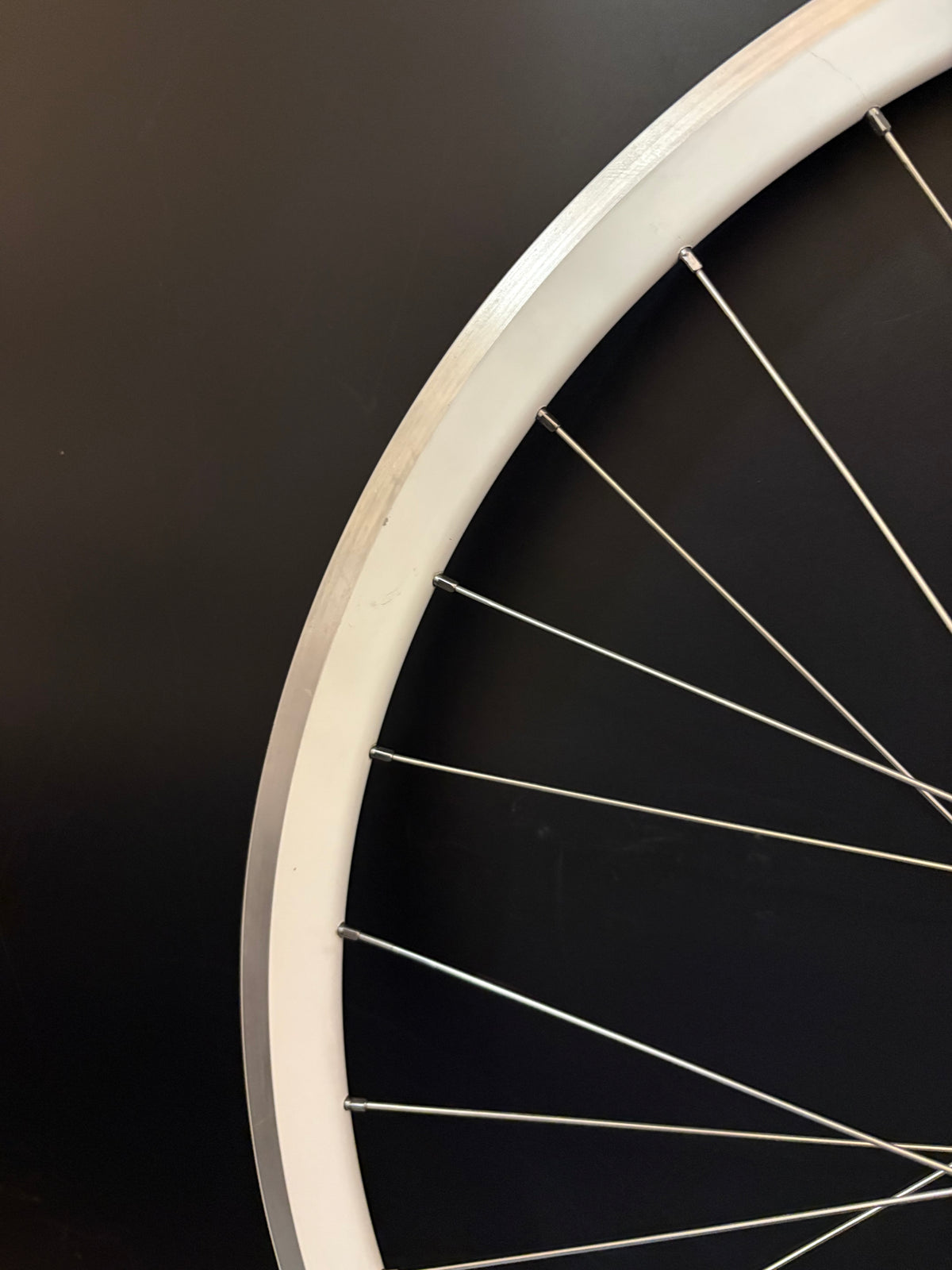 Velocity Deep V Machined White / Phil Wood HF Pink Wheelset 32h