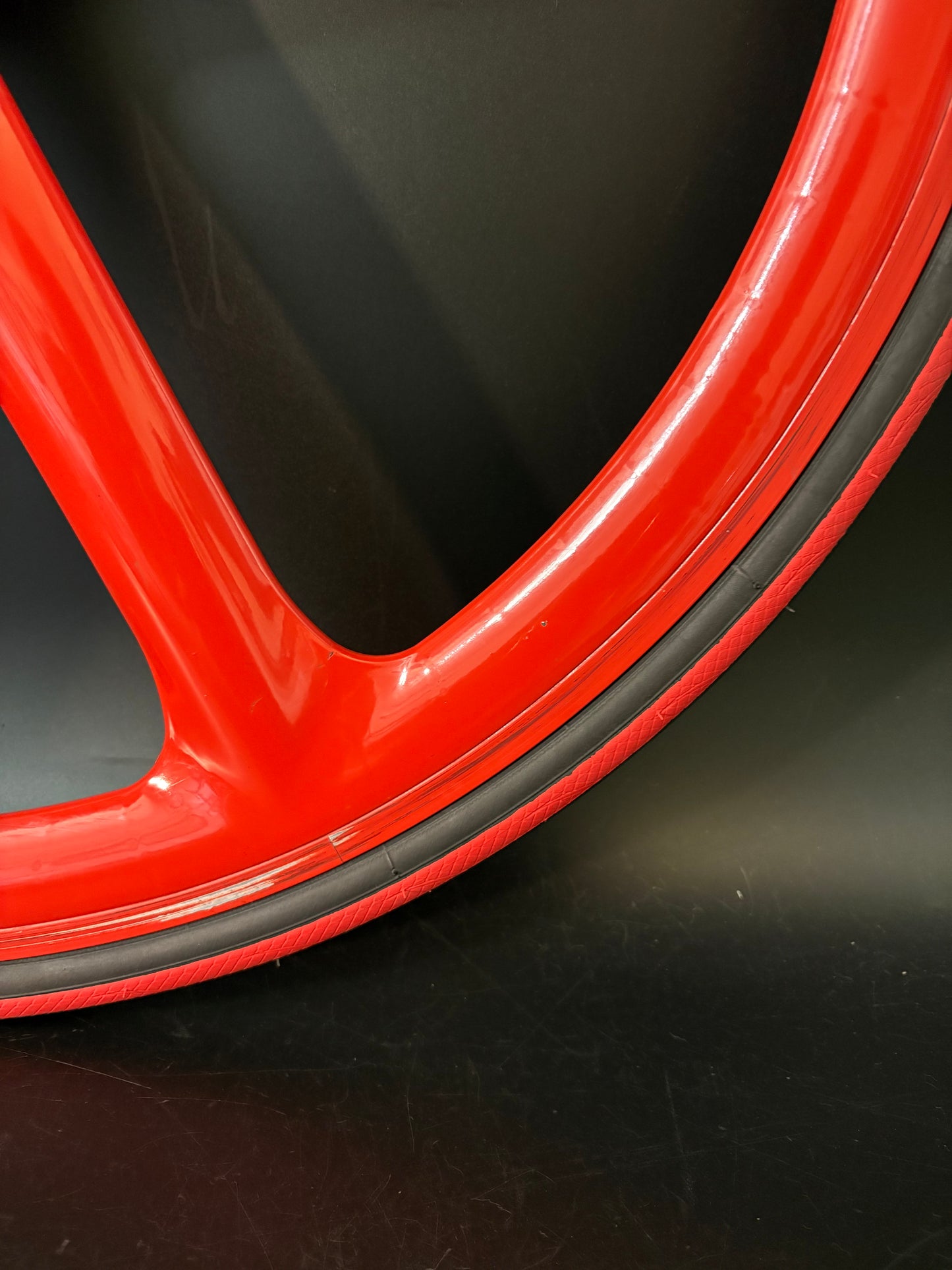 Aerospoke Clincher Front Wheel Red