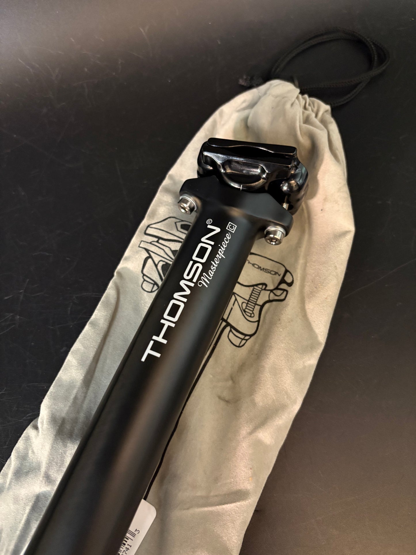 NEW Thomson Masterpiece Seatpost Carbon 30.9 350mm