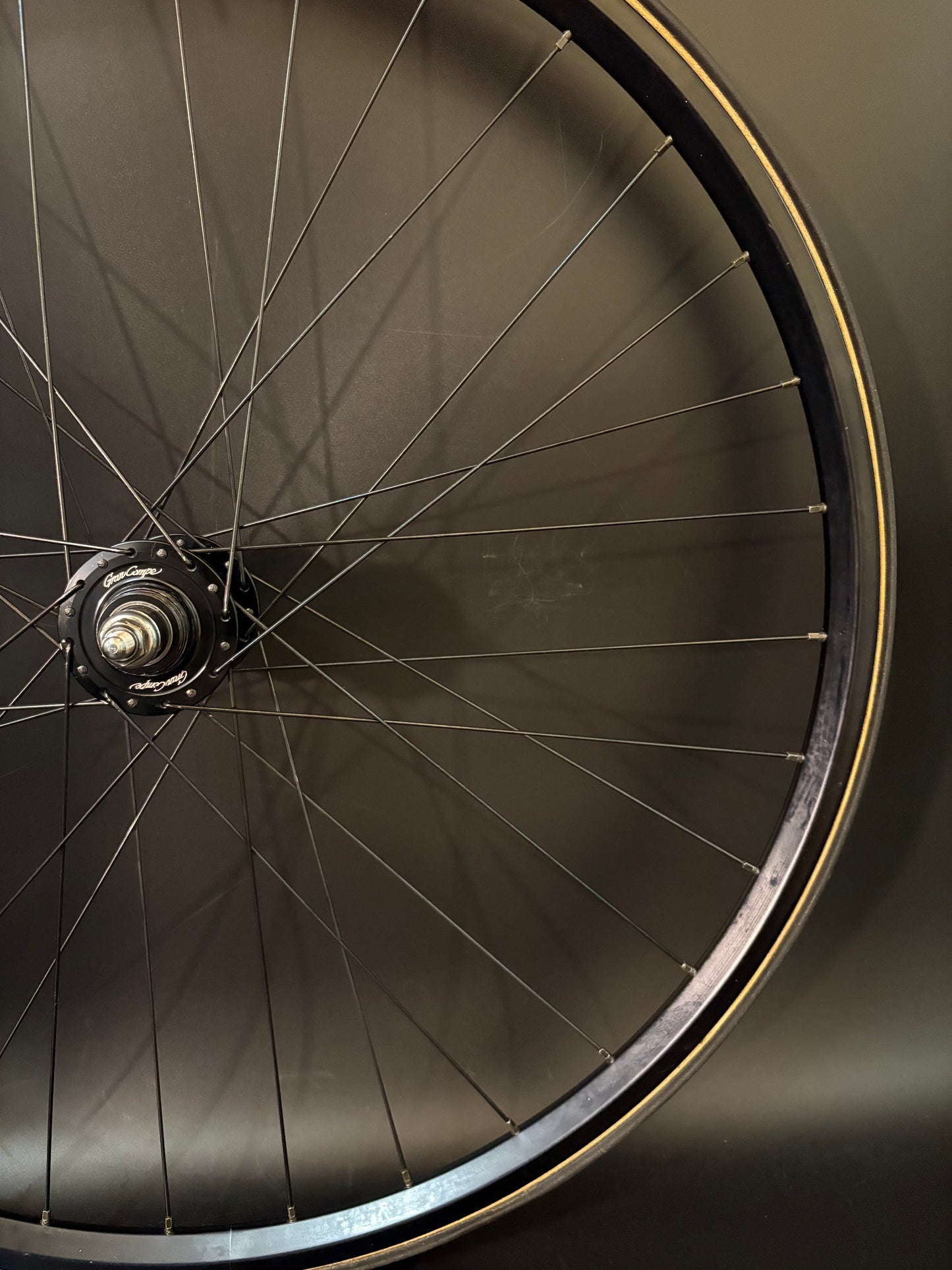 Unbranded Tubular Rims Black / Gran Compe HF Wheelset 32h