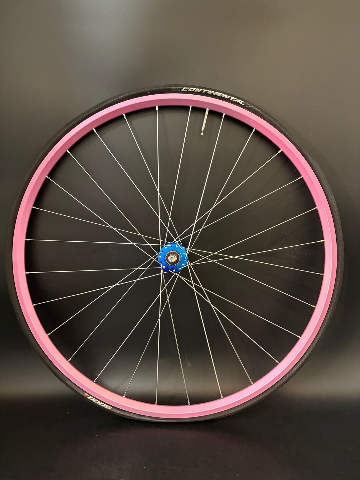 Velocity A23 Turquoise + Pink / Mash SF x Phil Wood Wheelset 28h