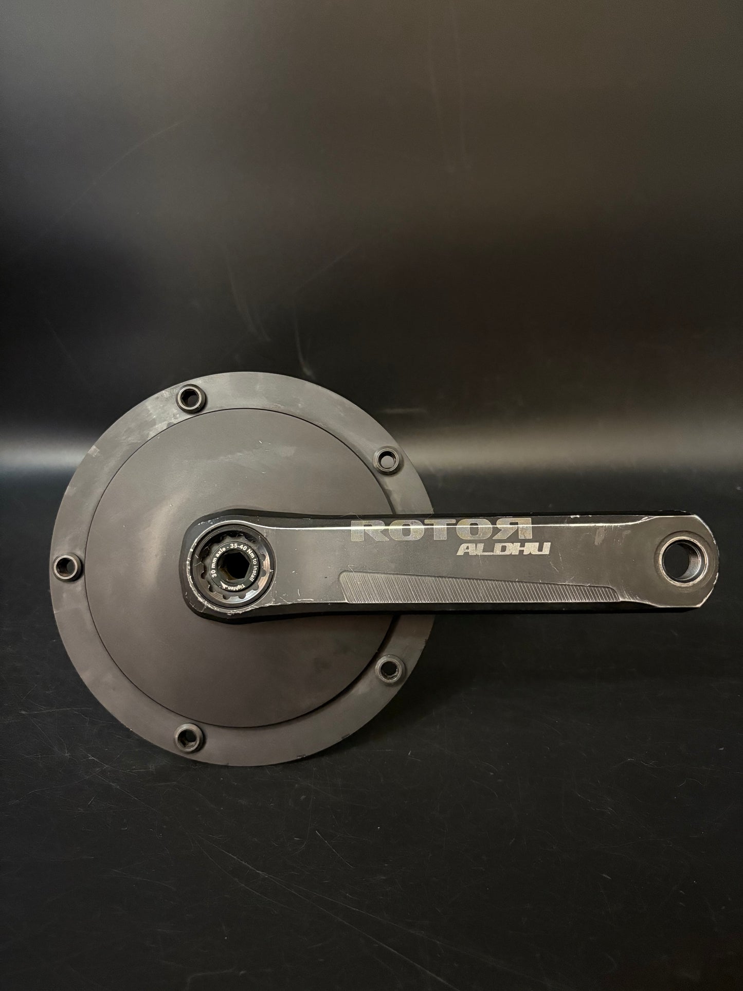 Rotor Aldhu Crankset Black 165mm