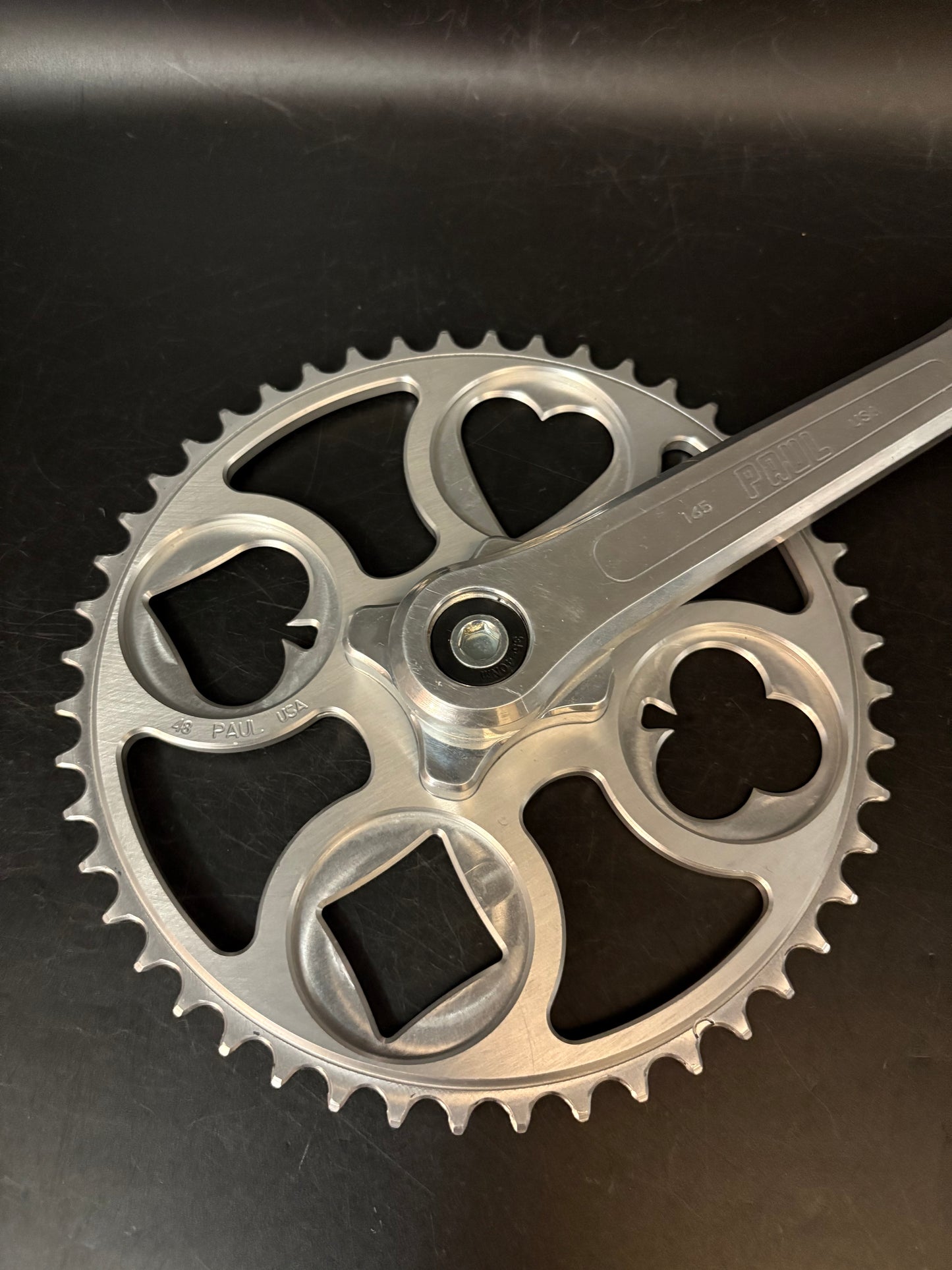 Paul Royal Flush Crankset Silver 165mm 48t