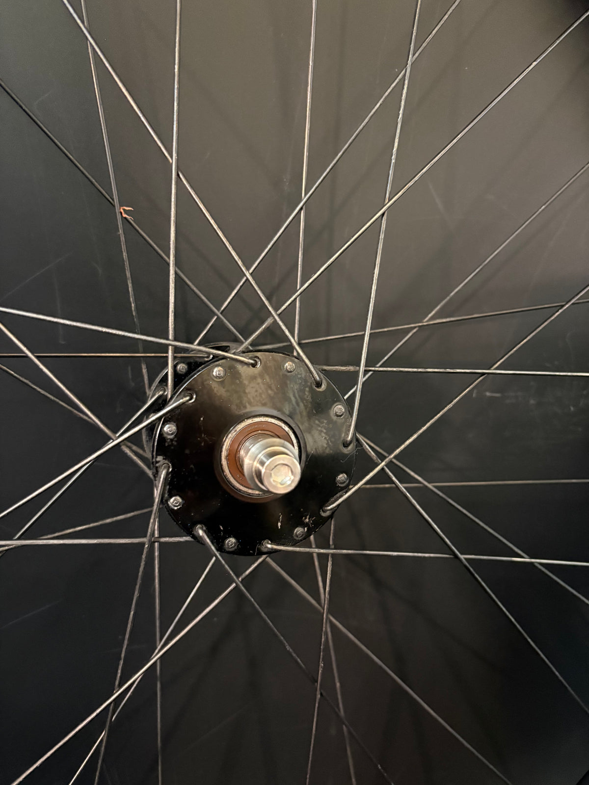 Velocity B43 Black / Phil Wood Front Wheel 32h