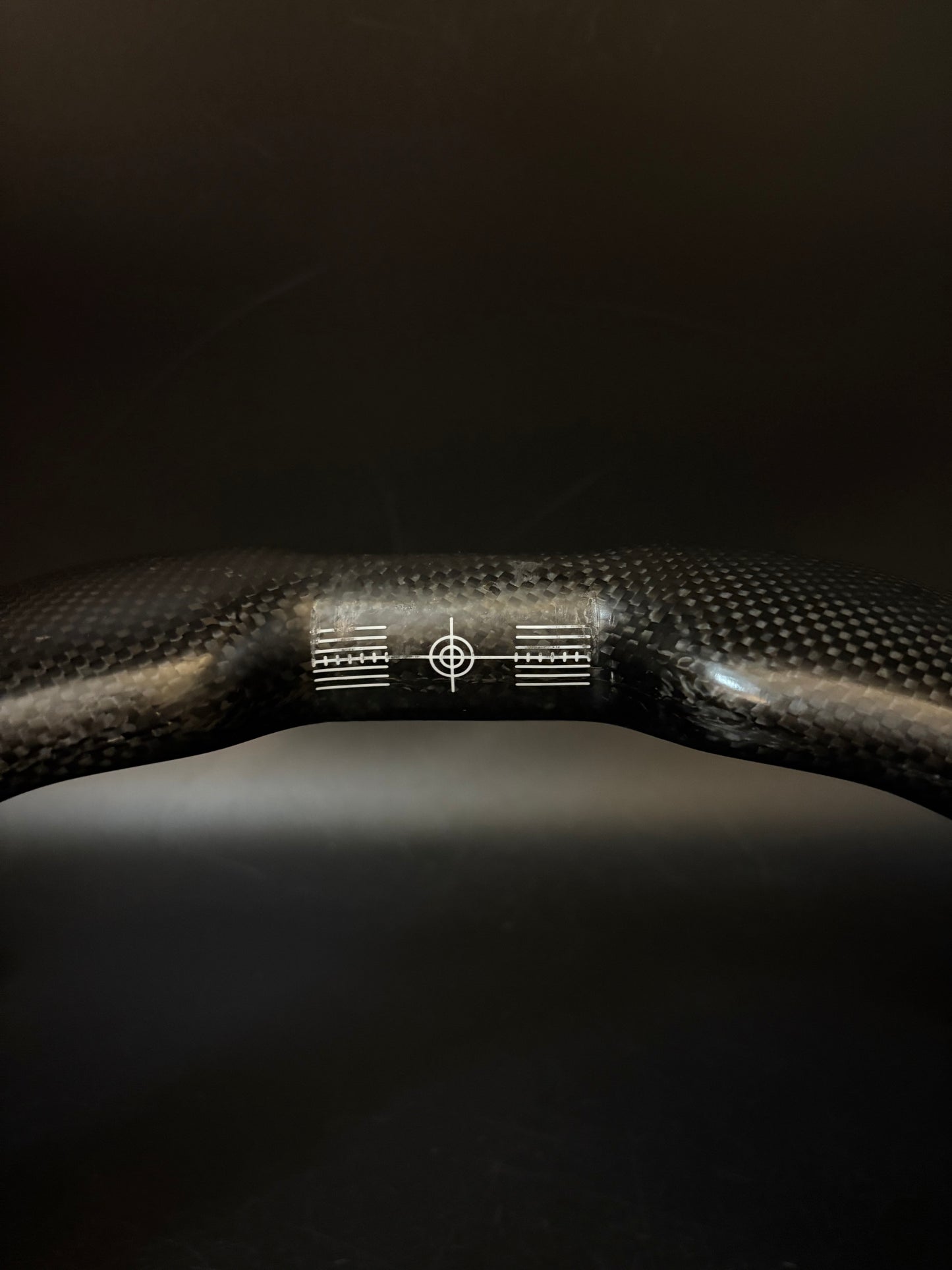 Unbranded Track Drop Handlebar Carbon 37cm 31.8