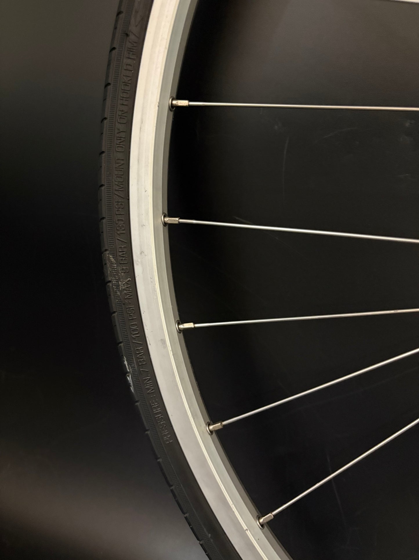 Sun Rims CR18 Silver / All City Gold Rear Wheel 32h
