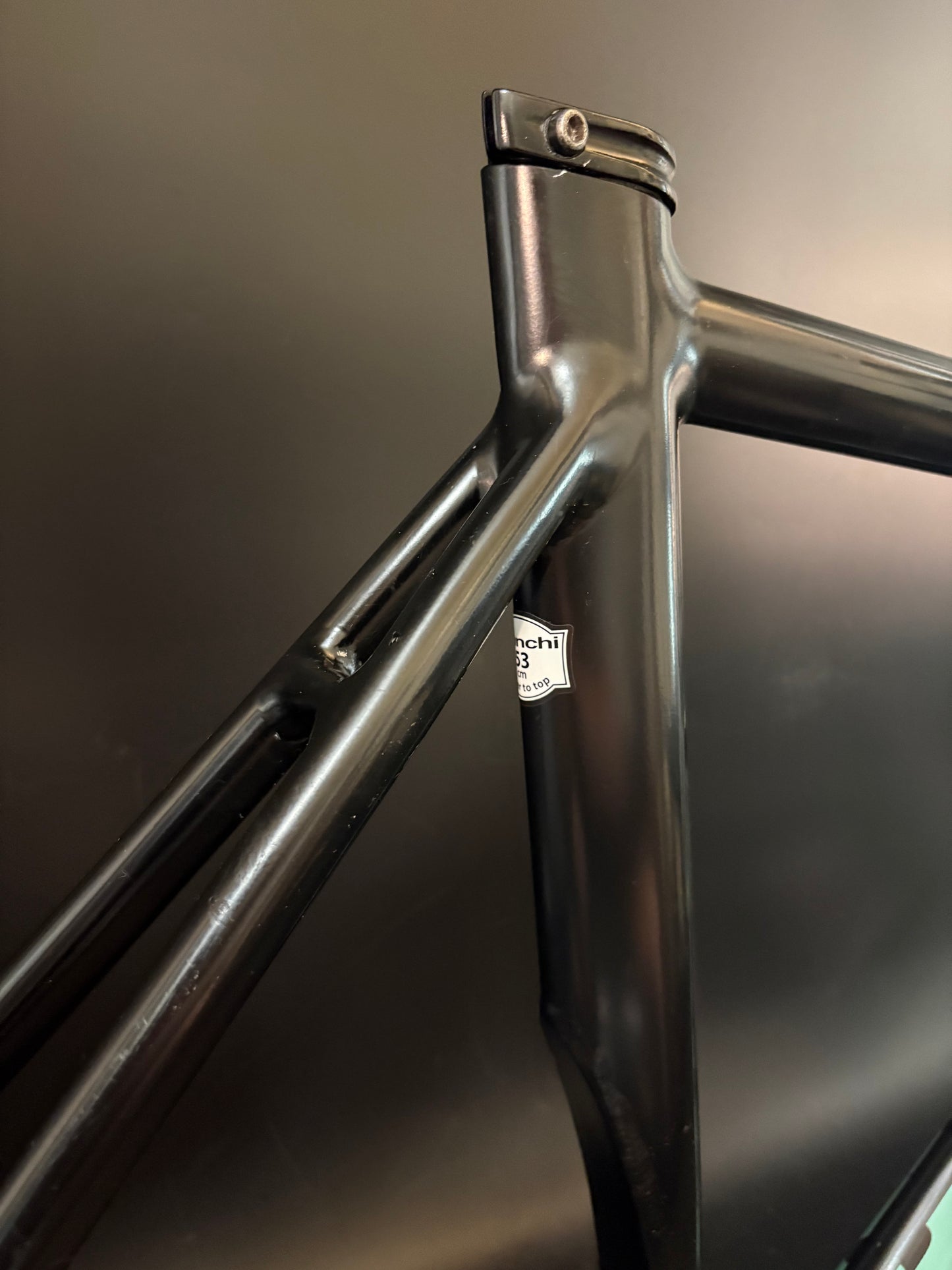 Bianchi Super Pista Frameset Black/Celeste 53cm