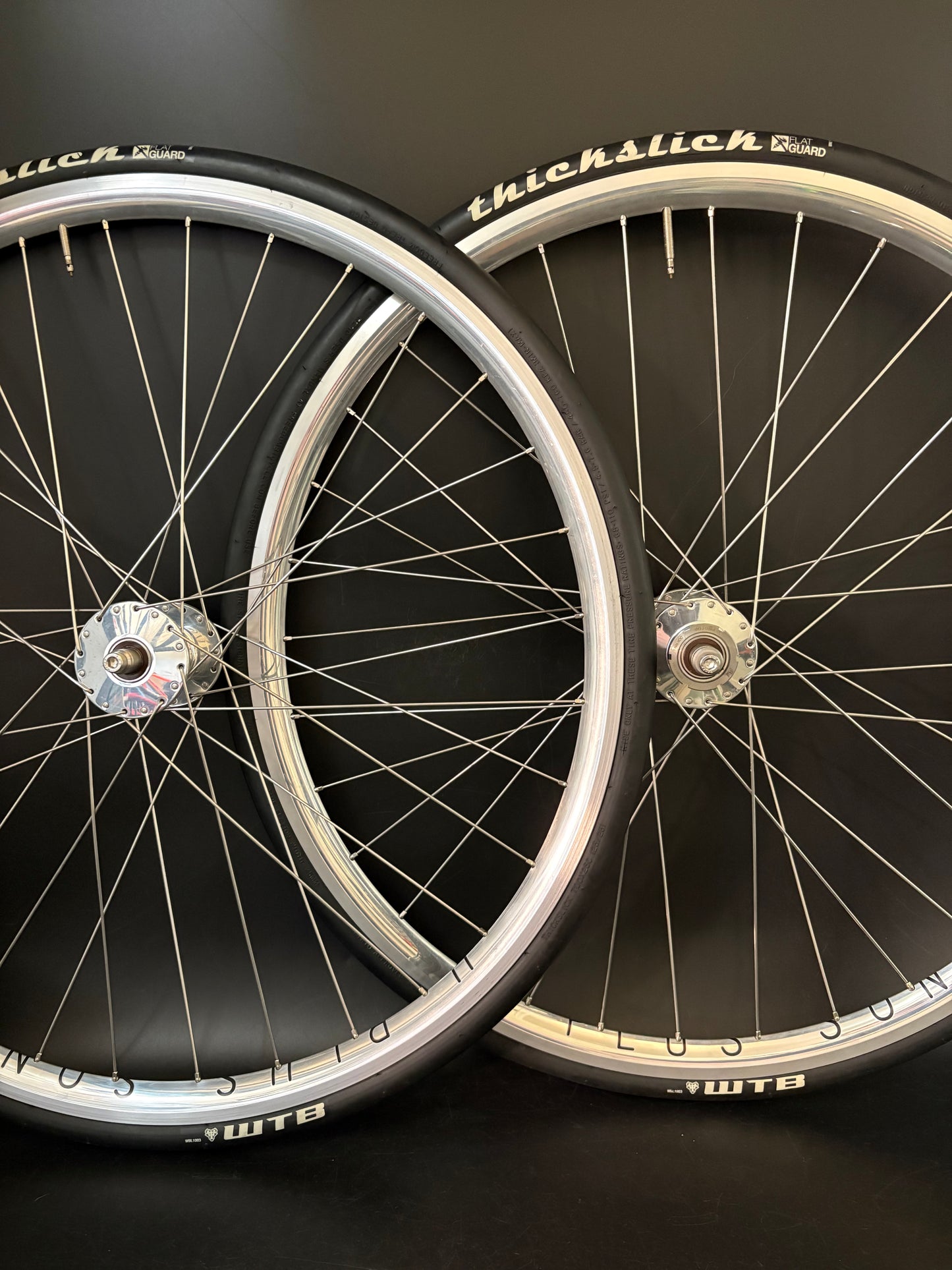 H Plus Son Archetype / Phil Wood HF Wheelset Silver 32h