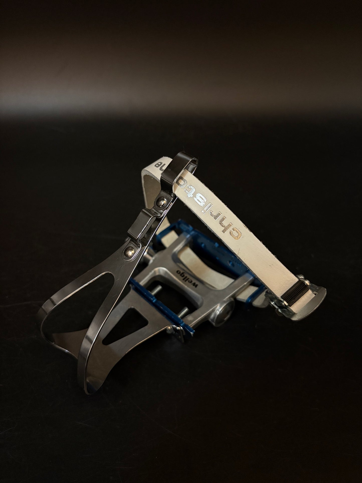 Wellgo Blue Pedals / Christophe Single Straps Pedal Setup