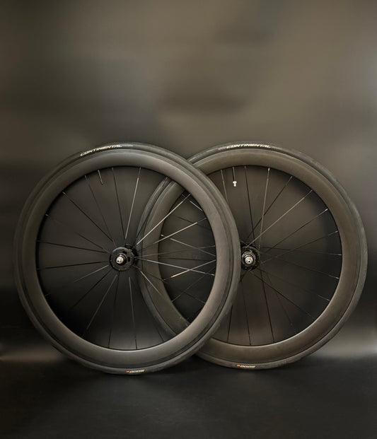 Unbranded Carbon Clincher 50mm / Novatec Wheelset 20/24h