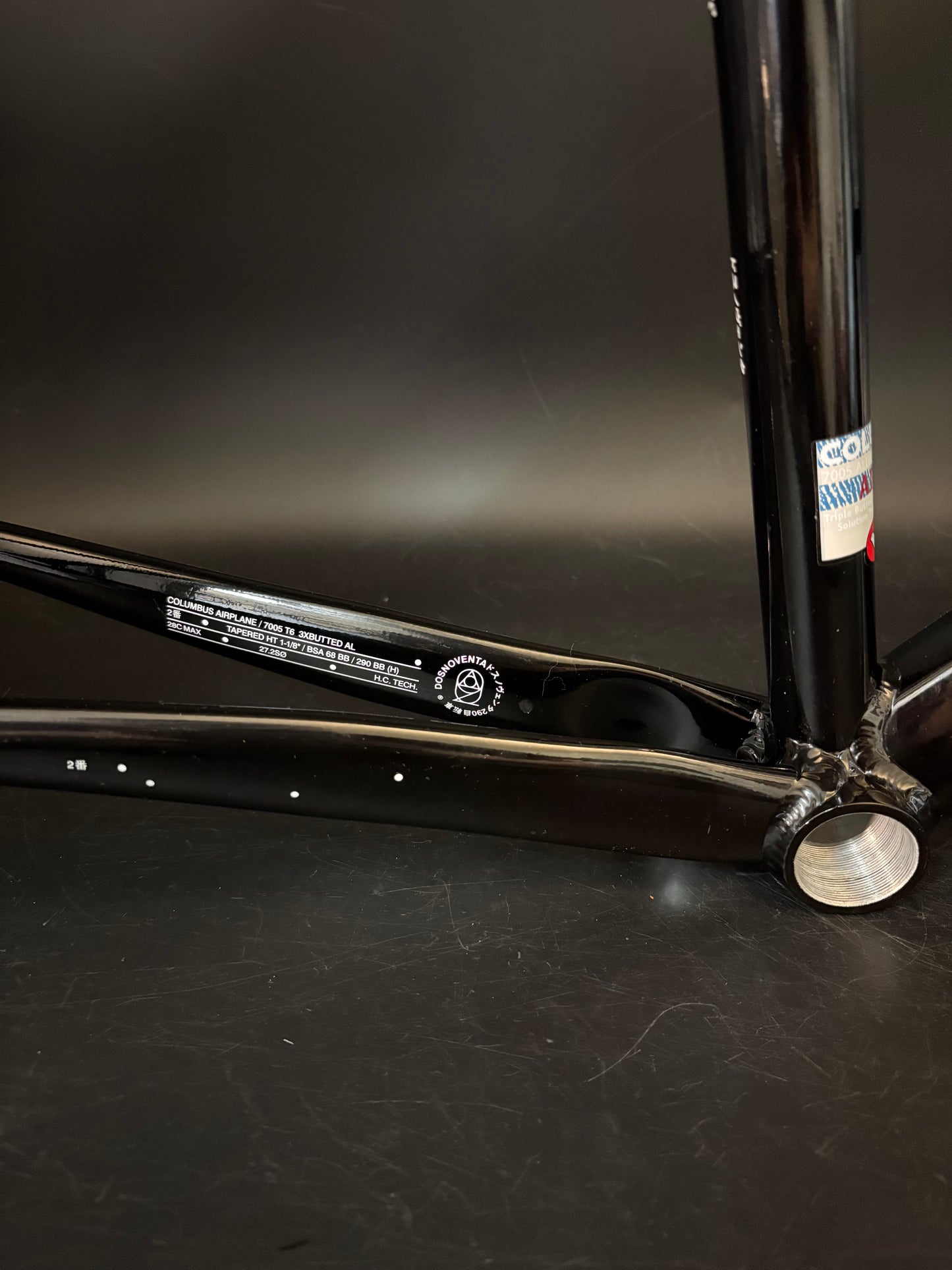 Dosnoventa Los Angeles Frameset Black Medium w/ Carbon Bars + Seatpost