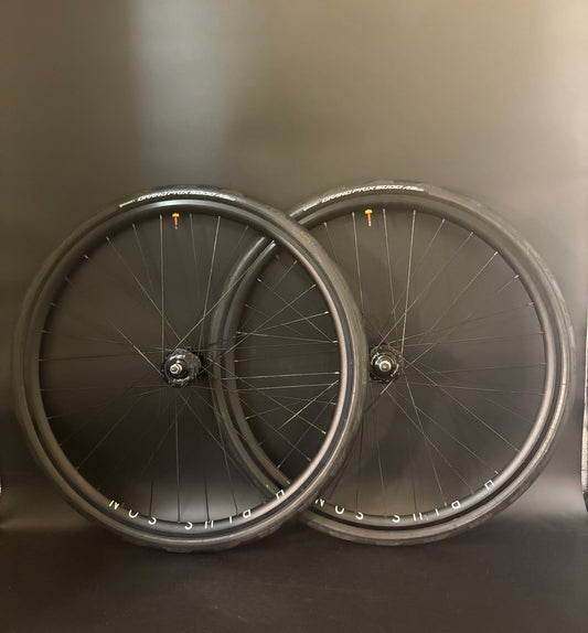 H Plus Son Archetype / Gran Compe HF Wheelset Black 32h Tubeless