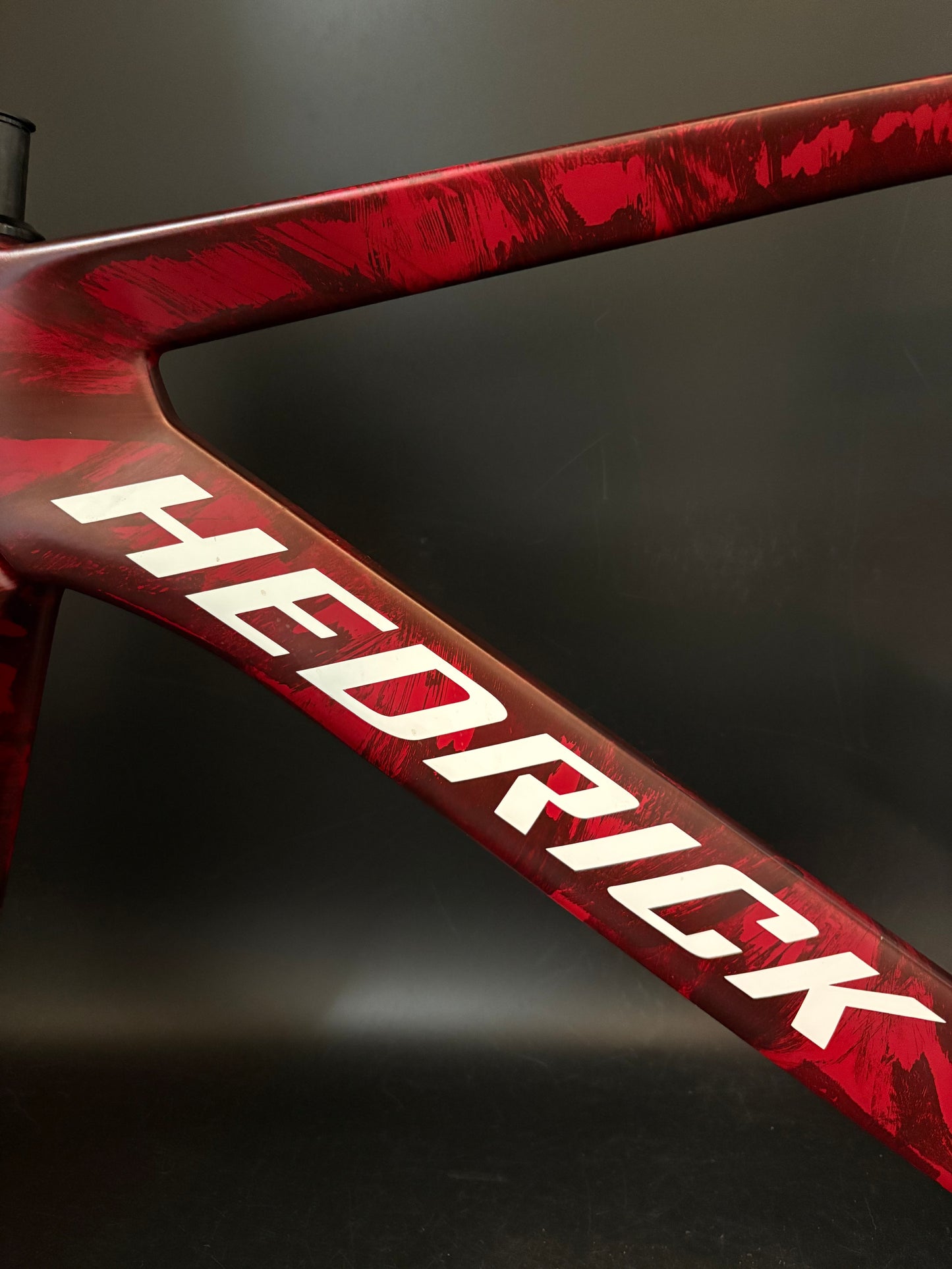 Hedrick Carbon Frameset Red Marble 50cm ST 56cm TT