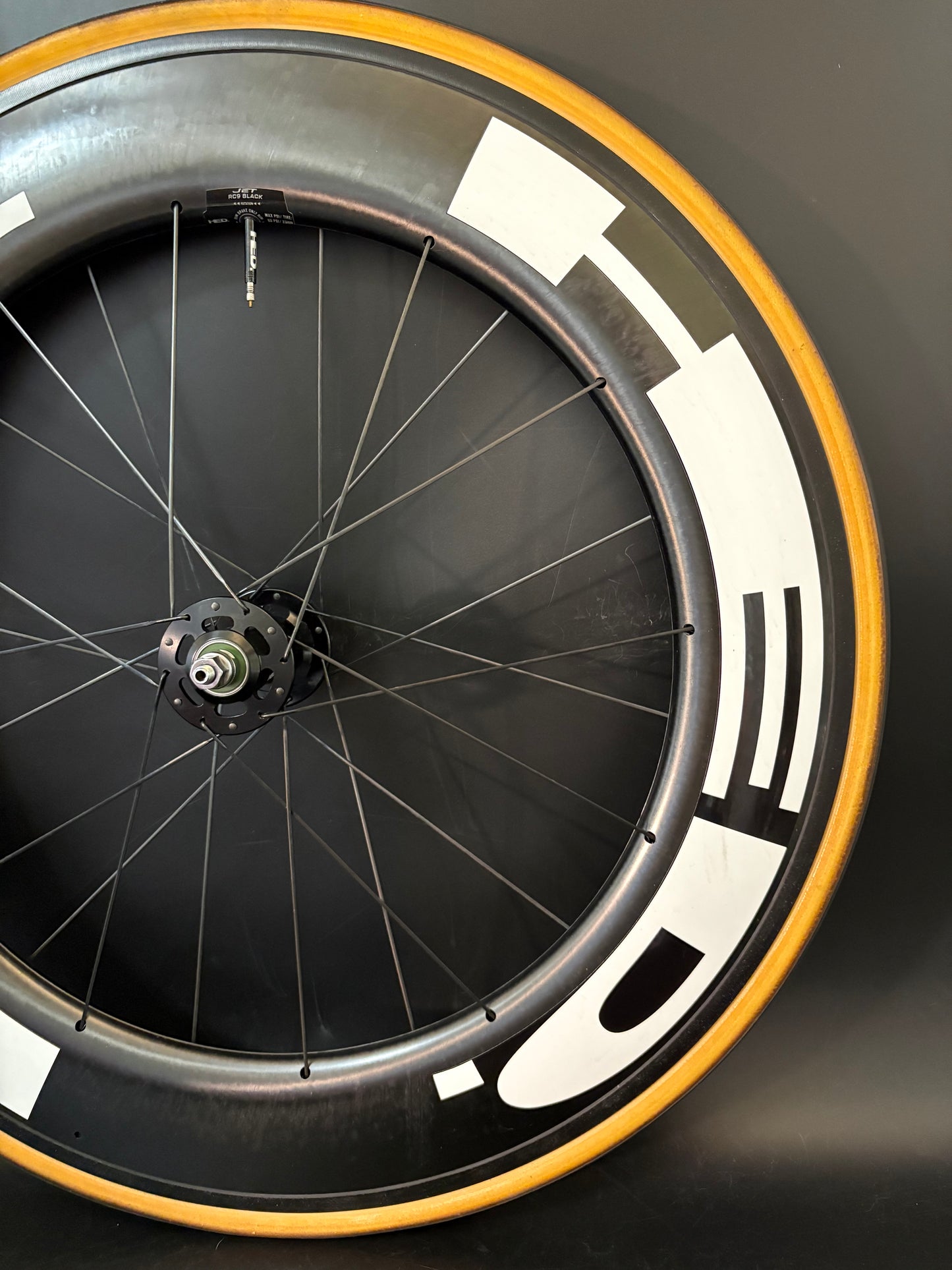 HED Jet RC9 Black Wheelset Carbon Clincher 24h