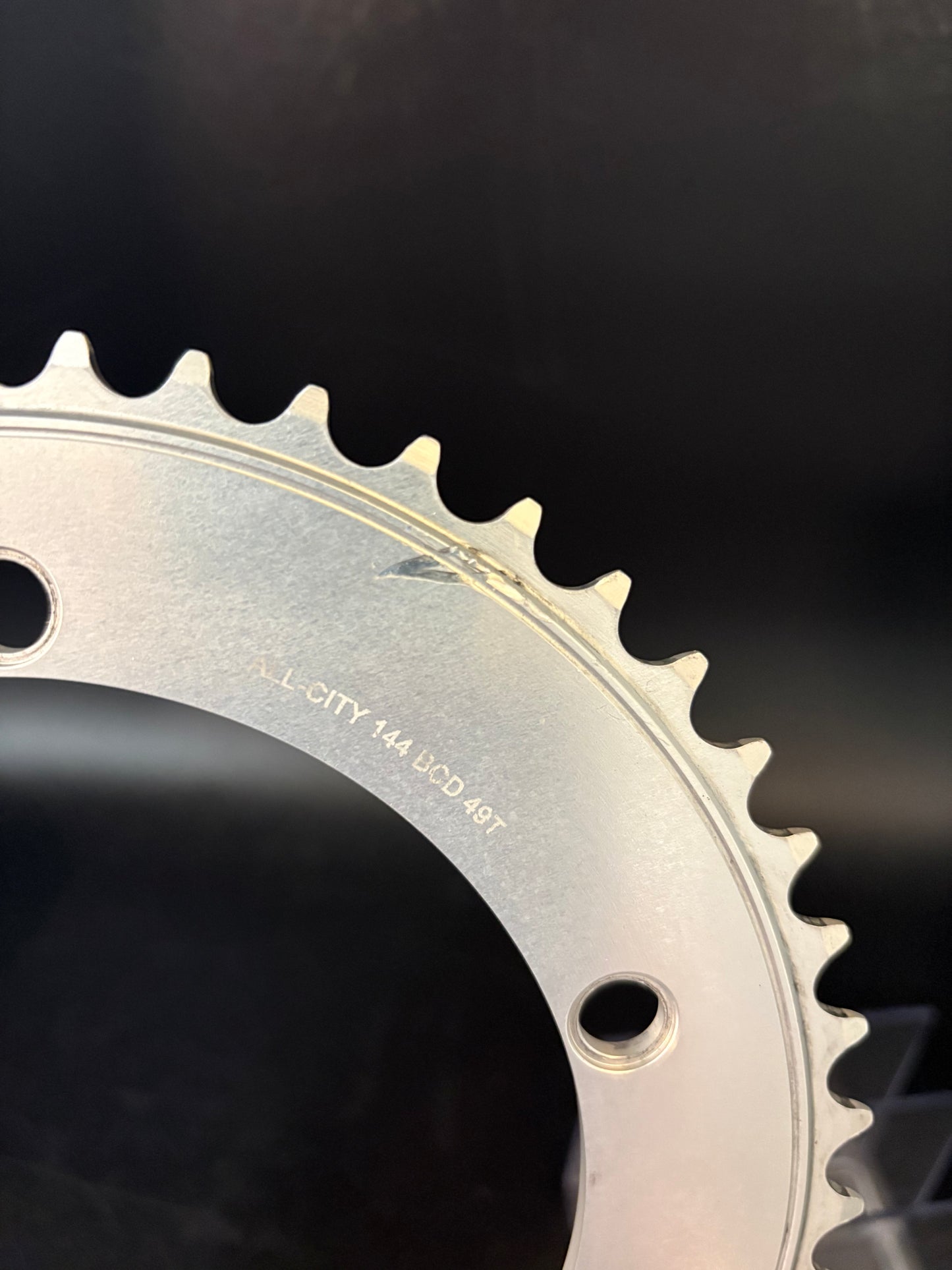 All City Track Chainring Silver 49t