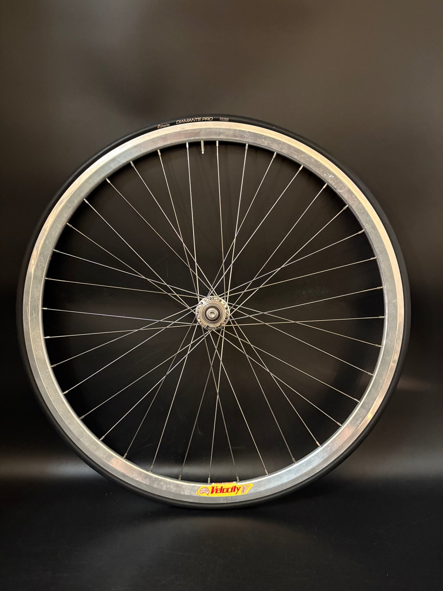 Velocity Deep V Silver / Phil Wood LF Wheelset 32/36h