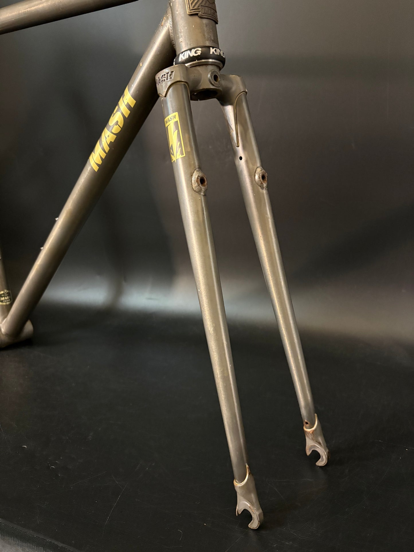Mash Steel Frameset Raw 50cm XS w/ Rack