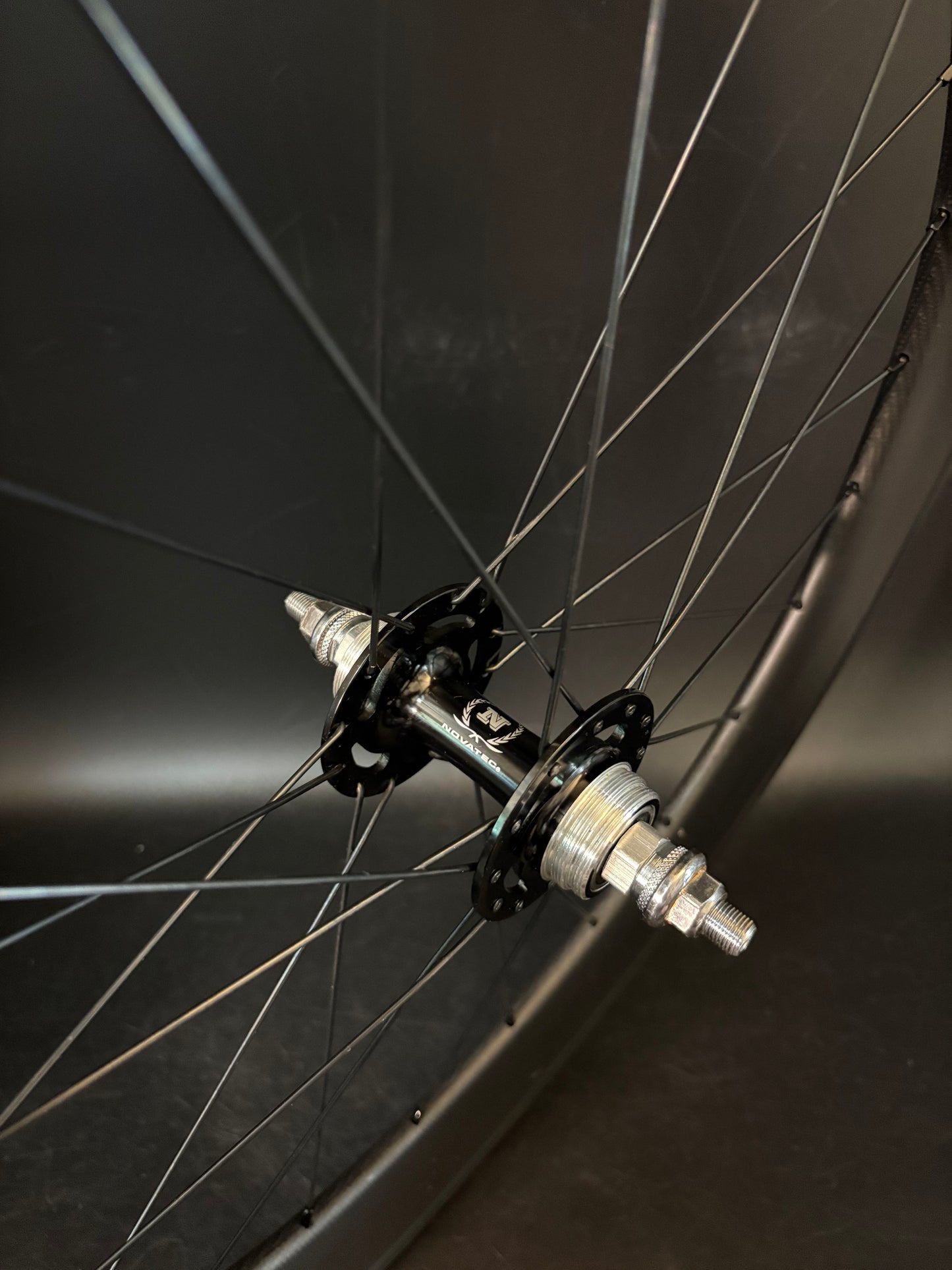 Unbranded 50mm/90mm Carbon Clincher / Novatec Wheelset 20/24h