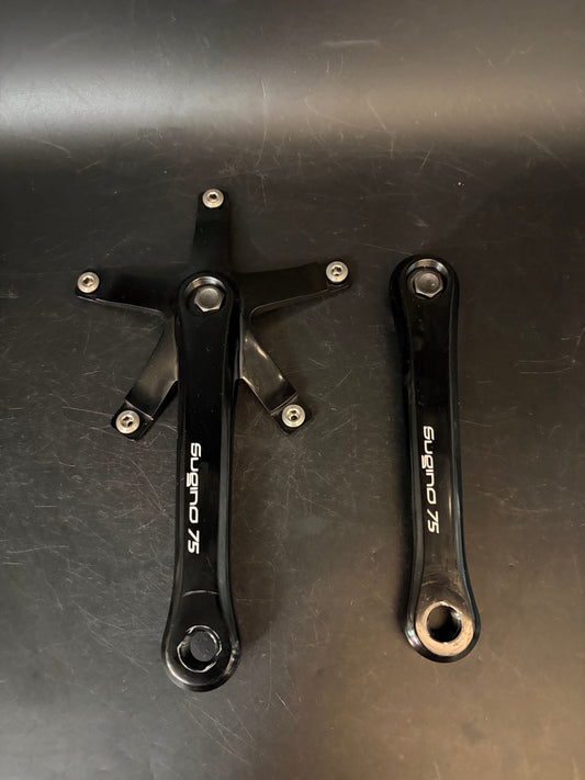 Sugino 75 Cranks Black 165mm