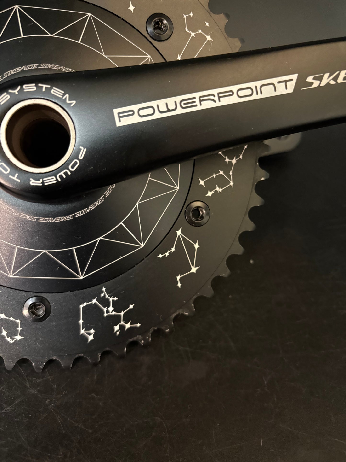 Skeace Powerpoint Crankset Black 165mm 49t