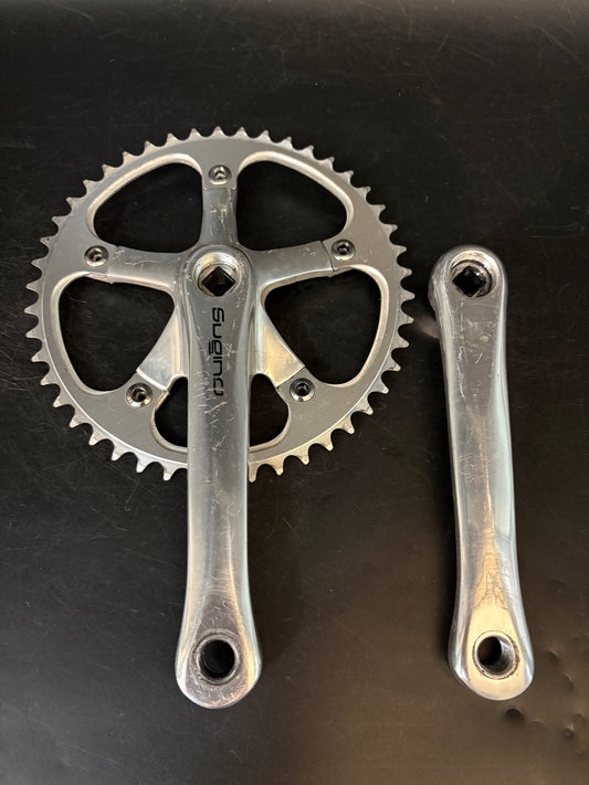 Sugino Messenger Crankset Silver 165mm 46t 130bcd