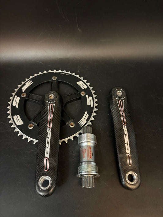 FSA Carbon Pro Track Crankset 172.5mm 49t