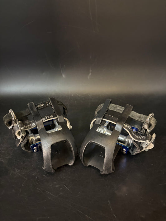 MKS Sylvan Pedals Blue / Double Straps Pedal Setup